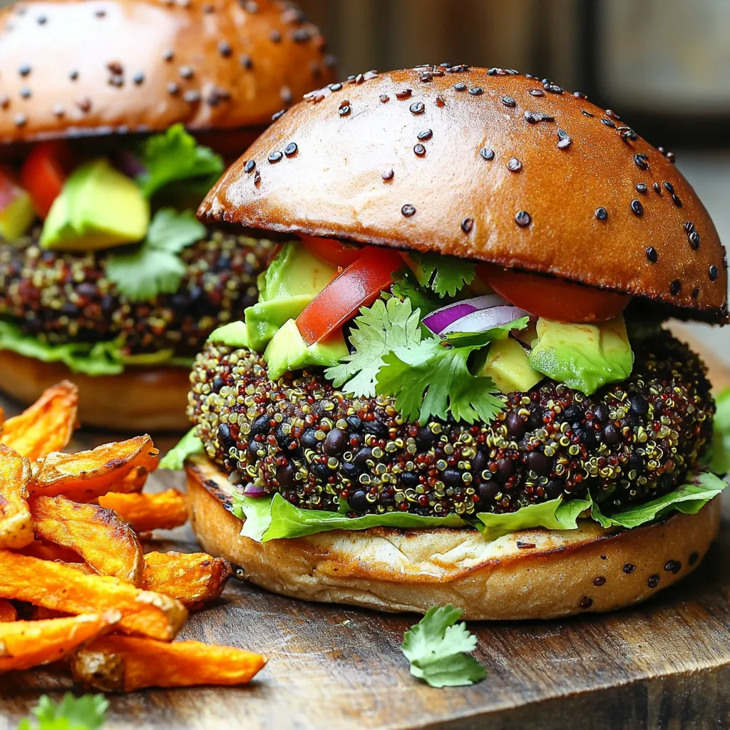 Spicy Black Bean Quinoa Burgers Flavorful and Nutritious