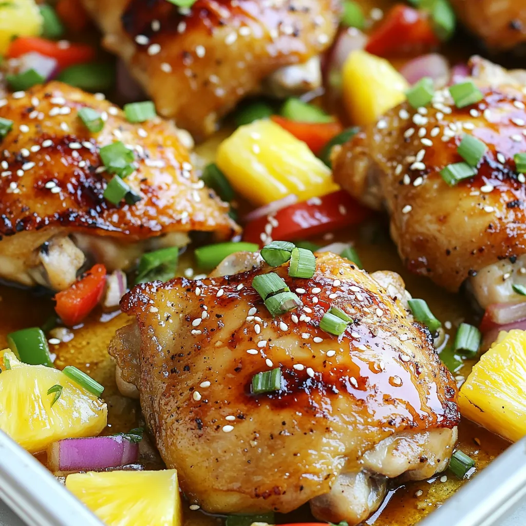 Hawaiian Sheet Pan Chicken Flavorful Dinner Idea