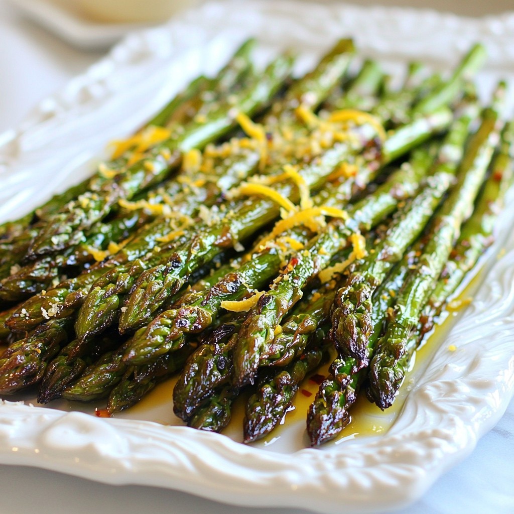 Charred Grilled Asparagus with Lemon Zest Delight