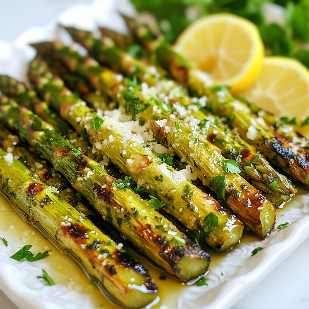 Charred Grilled Asparagus with Lemon Zest Delight