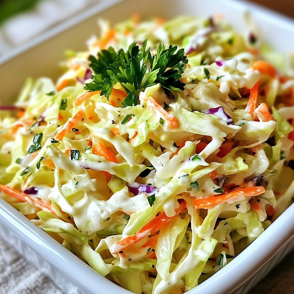Creamy Coleslaw with a Tangy Barbecue Twist Delight