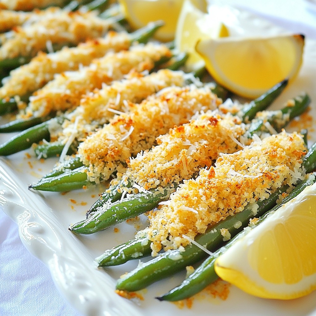 Parmesan Crusted Green Beans Easy and Crispy Recipe