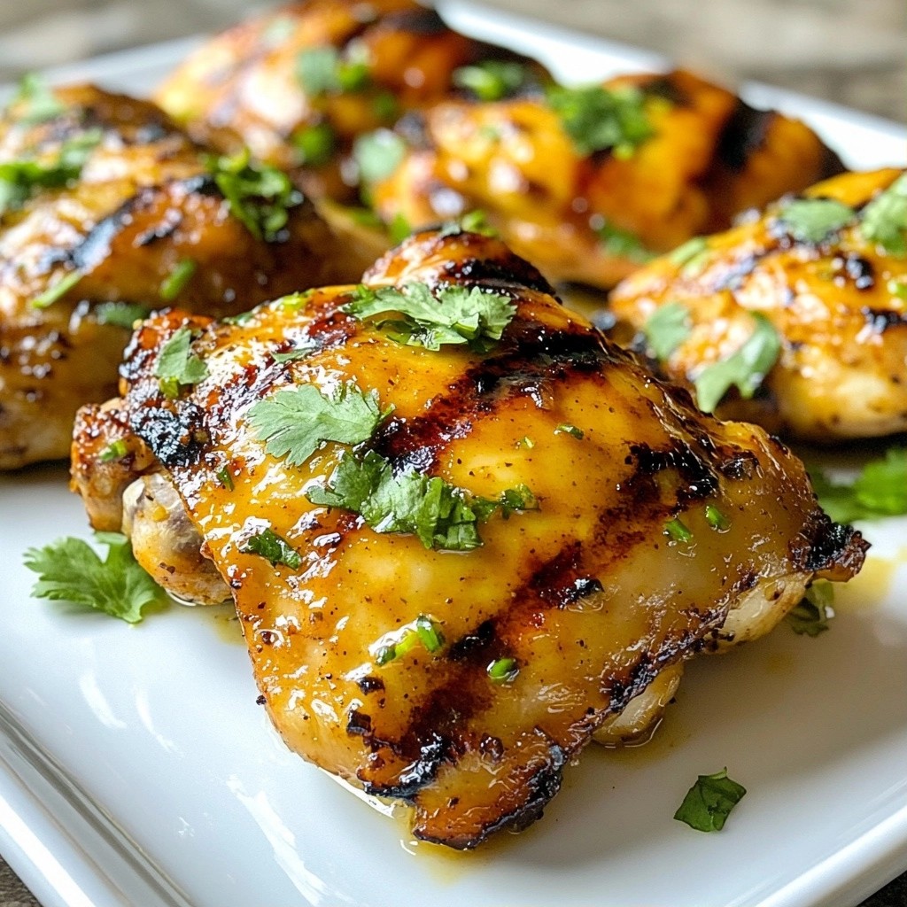 Grilled Chipotle Lime Chicken Thighs Savory Delight