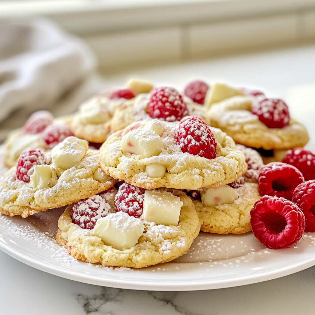 White Chocolate Raspberry Cookies Delightful Treat