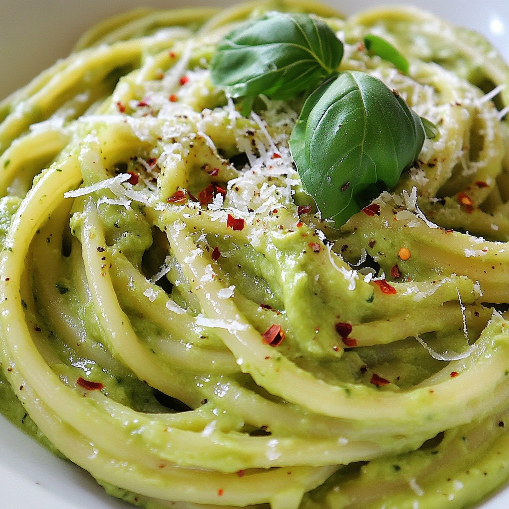 Creamy Avocado Pasta Simple and Fresh Delight