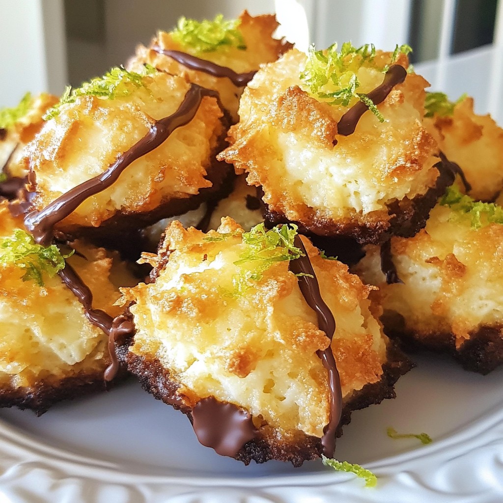 Key Lime Coconut Macaroons Delightful and Irresistible