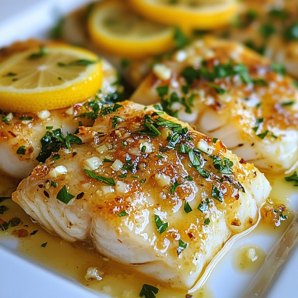 Lemon Garlic Butter Cod Simple and Tasty Recipe