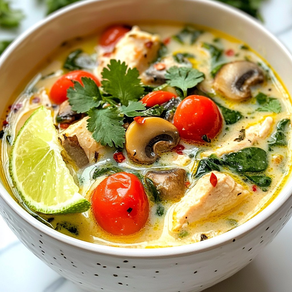 Coconut Lime Chicken Soup Flavorful Comfort Meal