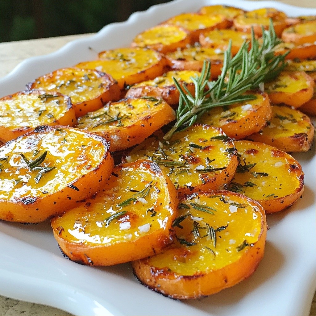 Grilled Garlic Rosemary Sweet Potato Slices Delight