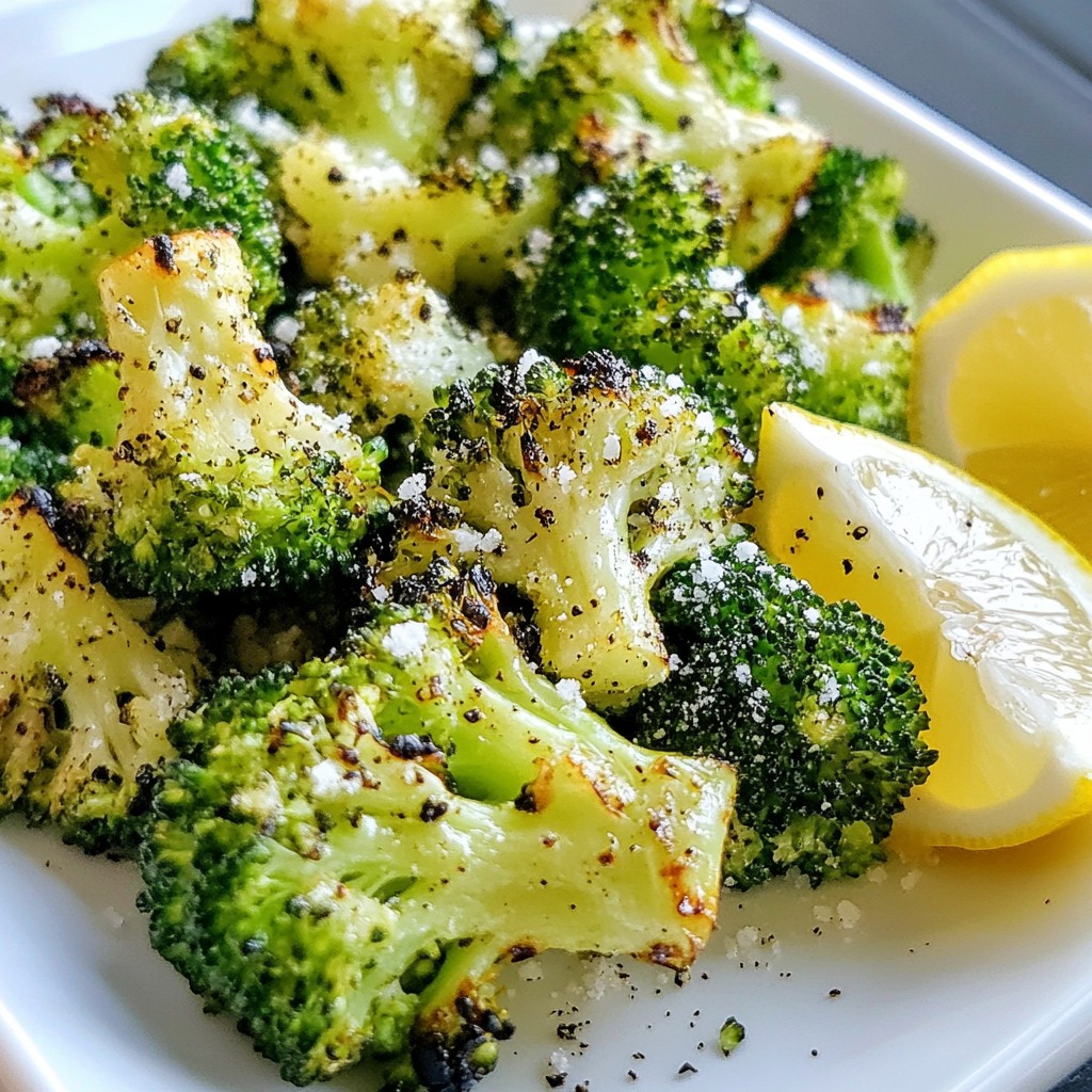 Grilled Lemon Pepper Broccoli Florets Zesty Side Dish