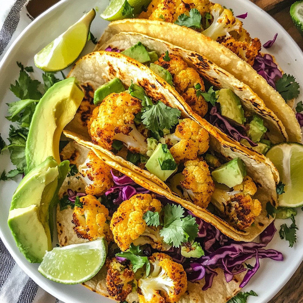 Roasted Cauliflower Tacos Flavorful and Healthy Meal