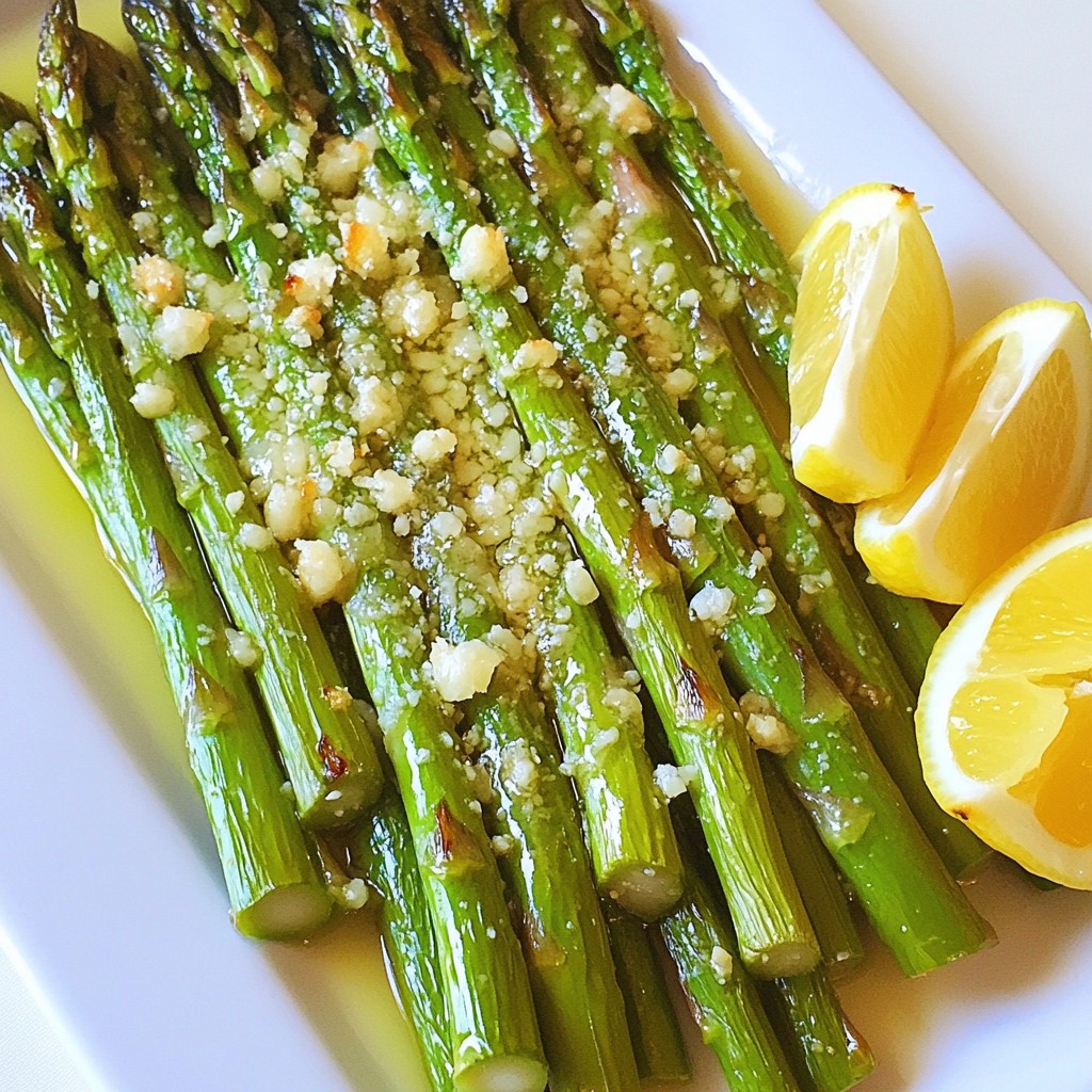 Roasted Garlic Parmesan Asparagus Tasty Side Dish