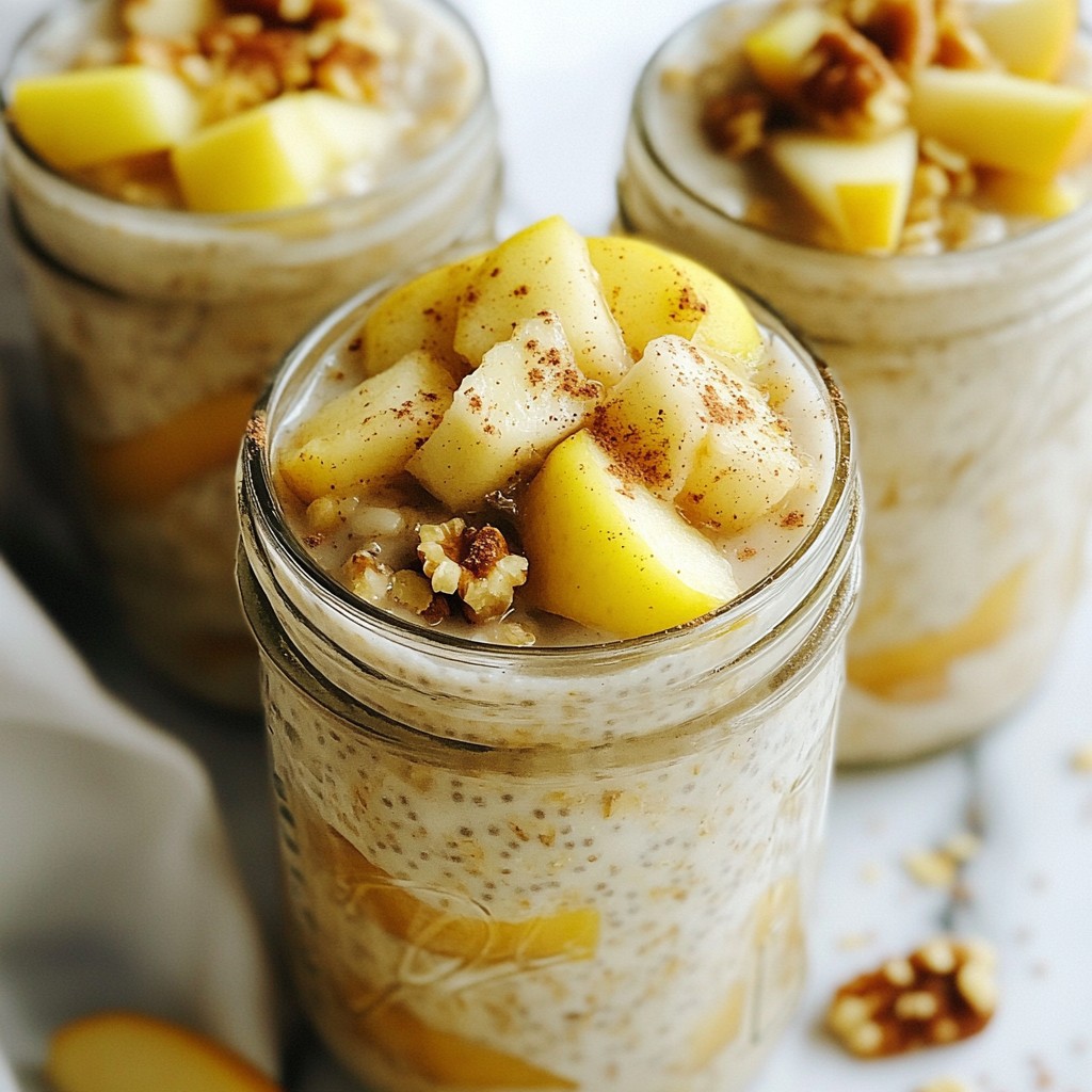 Apple Pie Overnight Oats Tasty and Healthy Recipe