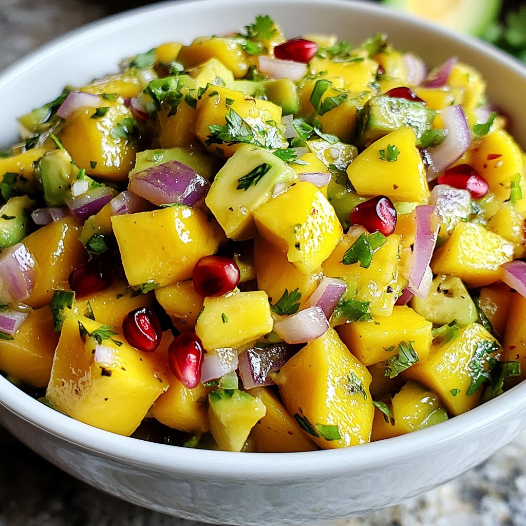 Mango Avocado Salsa Tangy and Fresh Flavor Burst