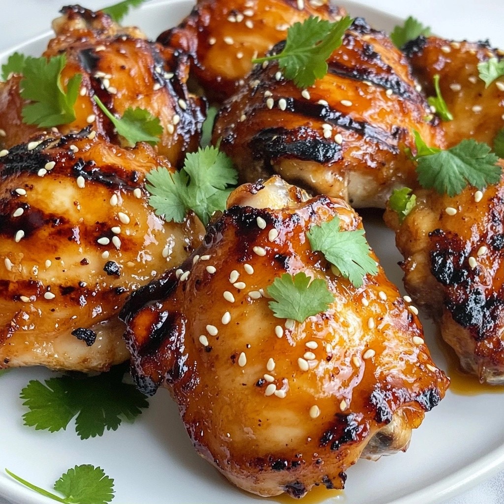 Grilled Honey Garlic Chicken Thighs Flavorful Delight