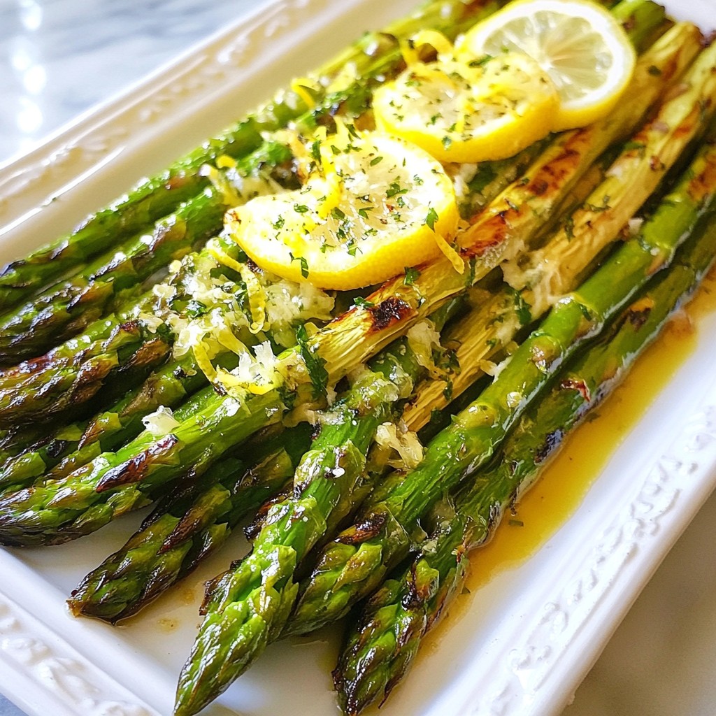 Charred Grilled Asparagus with Lemon Zest Delight