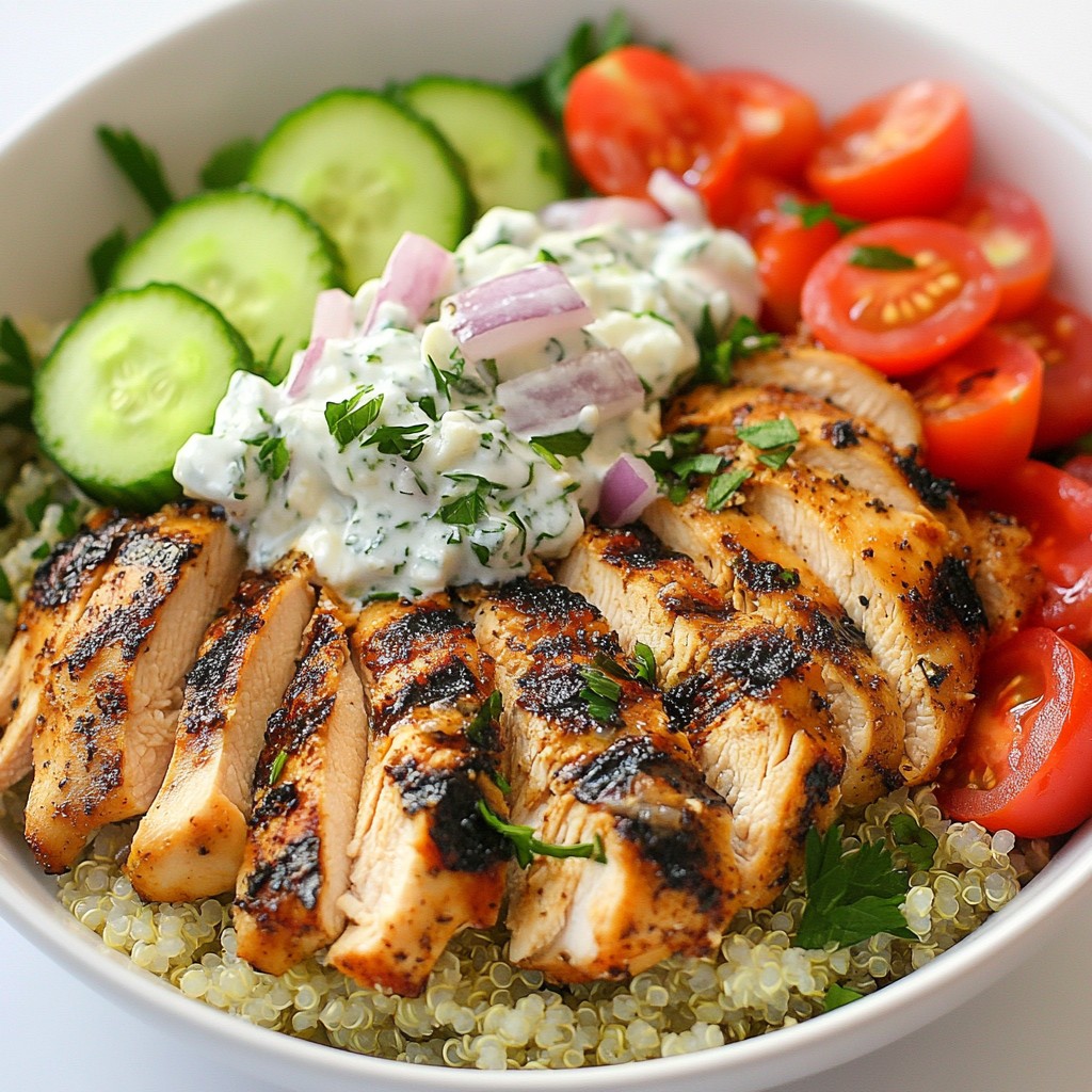 Greek Chicken Gyro Bowls Flavorful and Healthy Meal