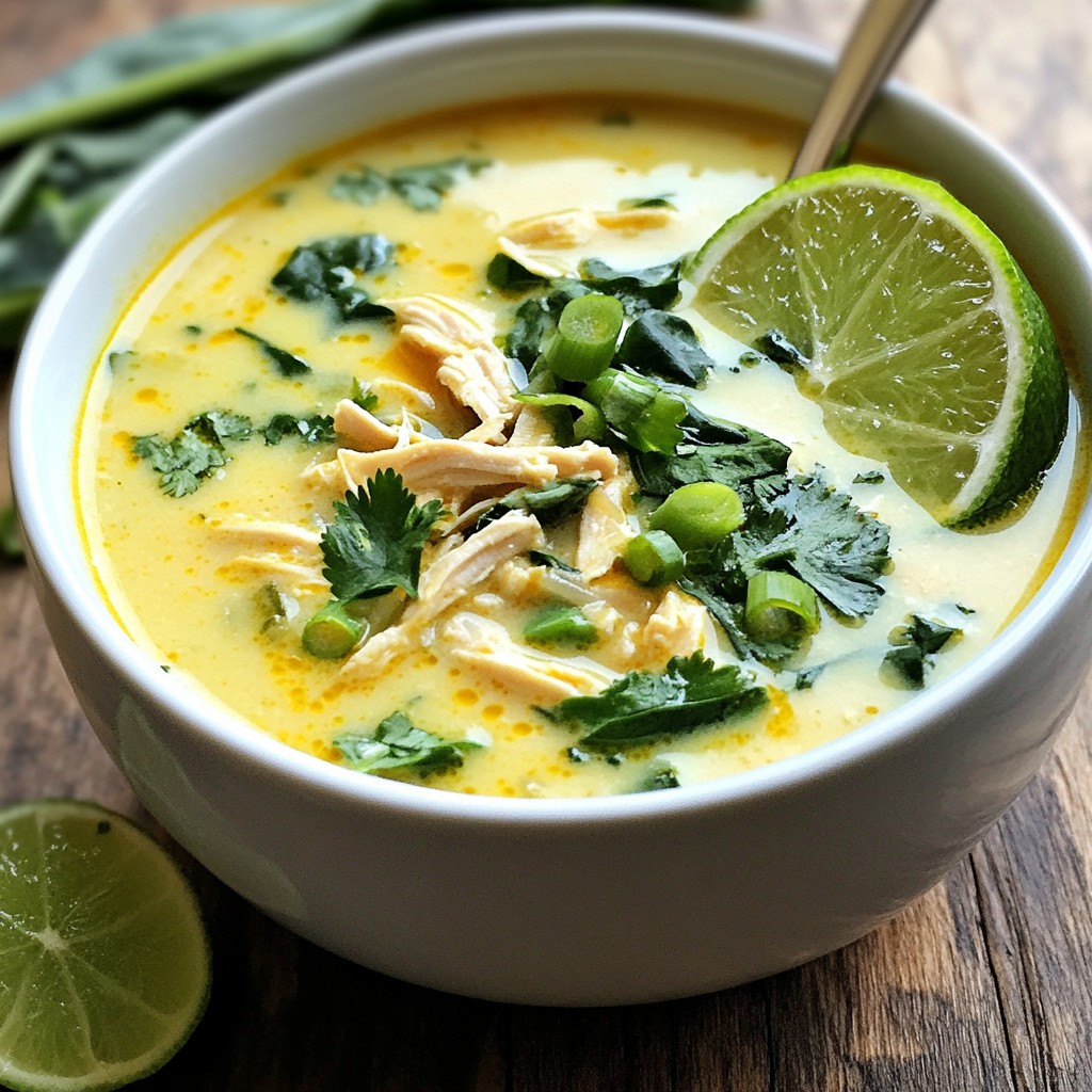 Coconut Lime Chicken Soup Nourishing and Flavorful Dish