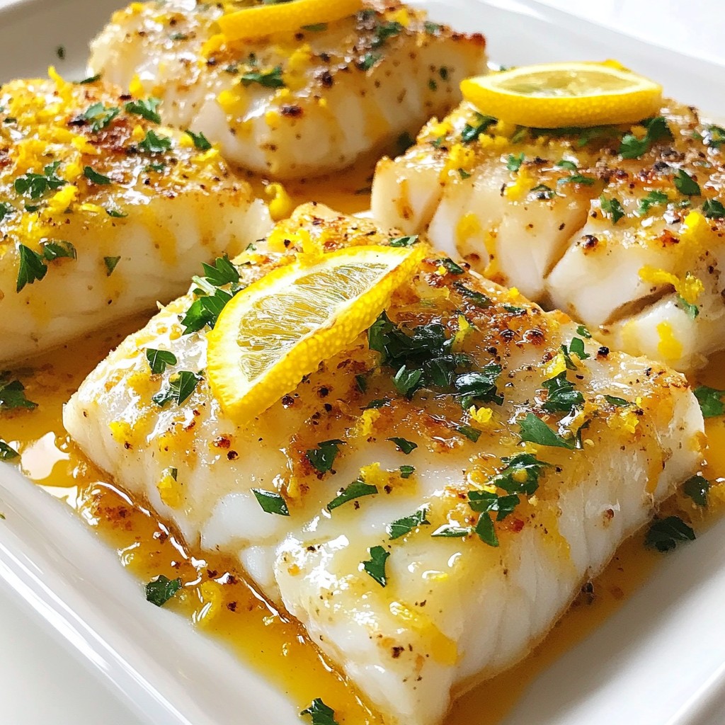 Lemon Garlic Butter Cod Flavorful and Easy Recipe