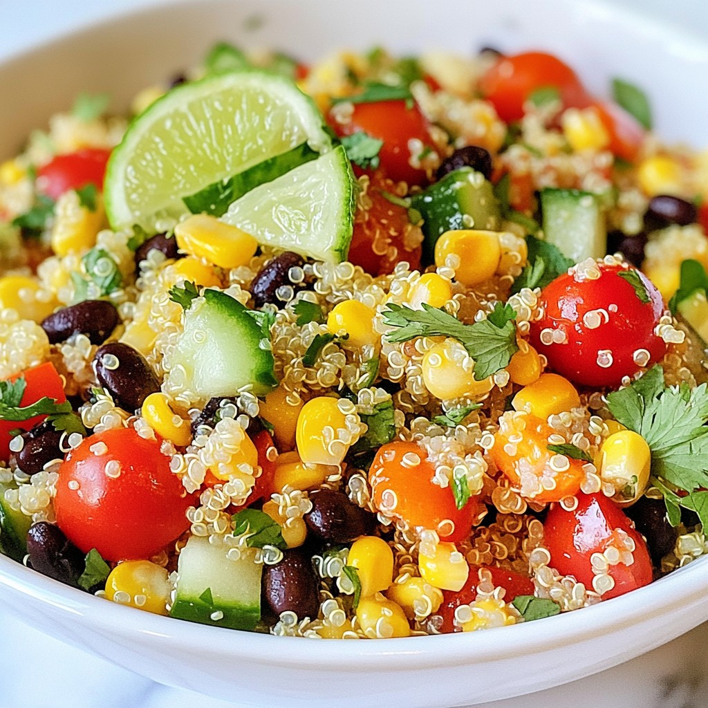 Veggie Loaded Quinoa Salad Fresh and Flavorful Dish