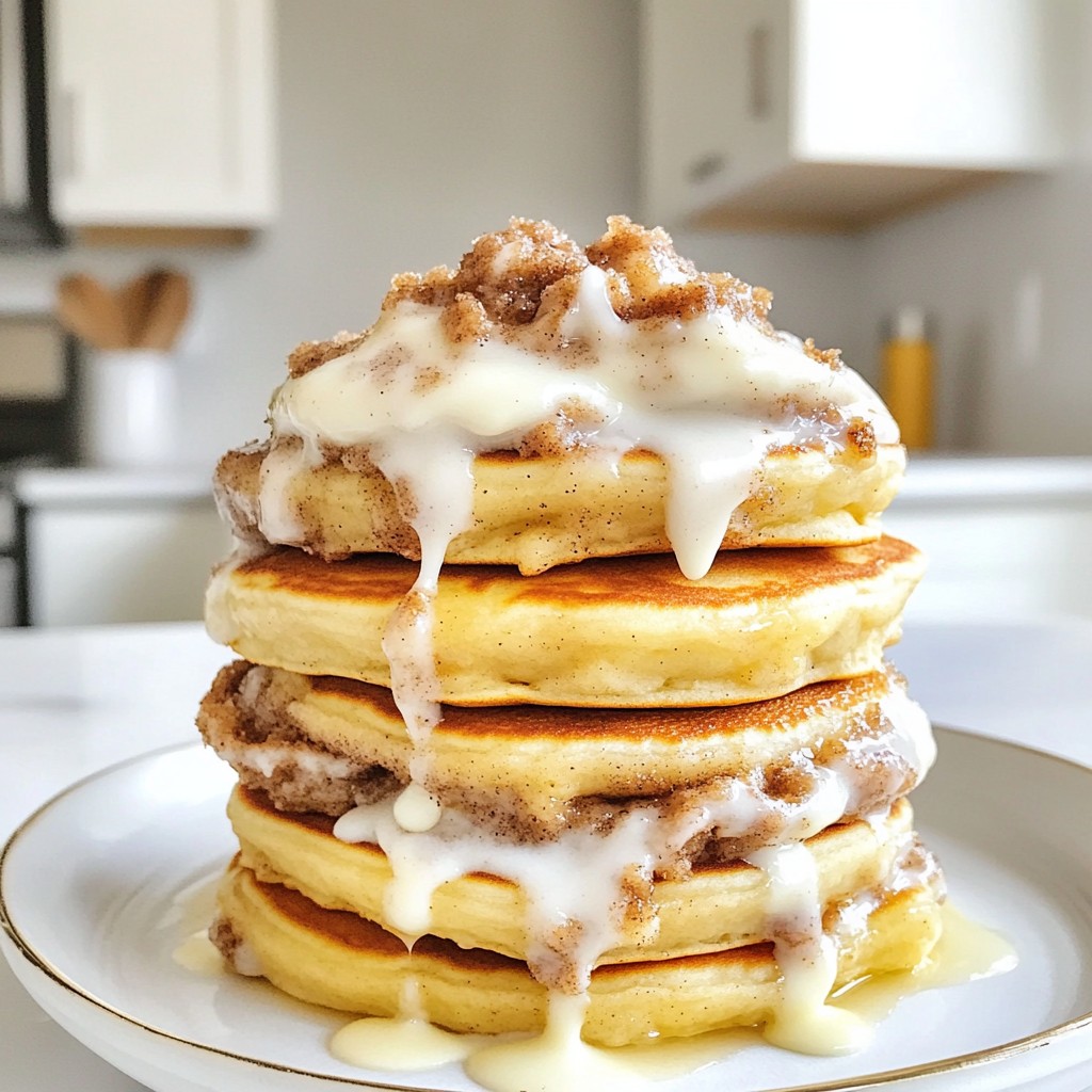 Cinnamon Roll Pancakes Irresistible Breakfast Treat