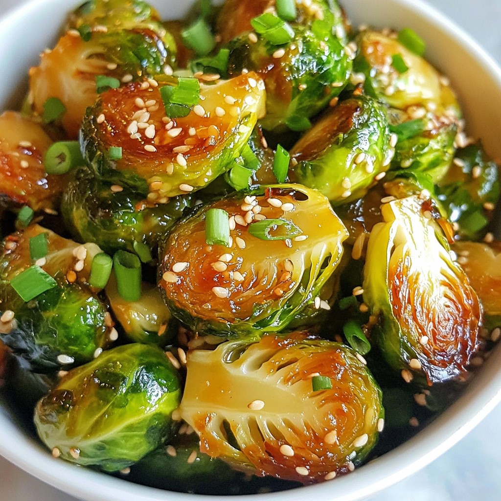 Honey Sriracha Brussels Sprouts Flavorful and Easy Dish