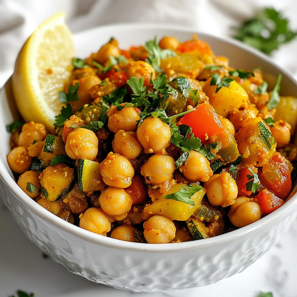 Slow Cooker Moroccan Chickpea Stew Hearty and Easy Meal