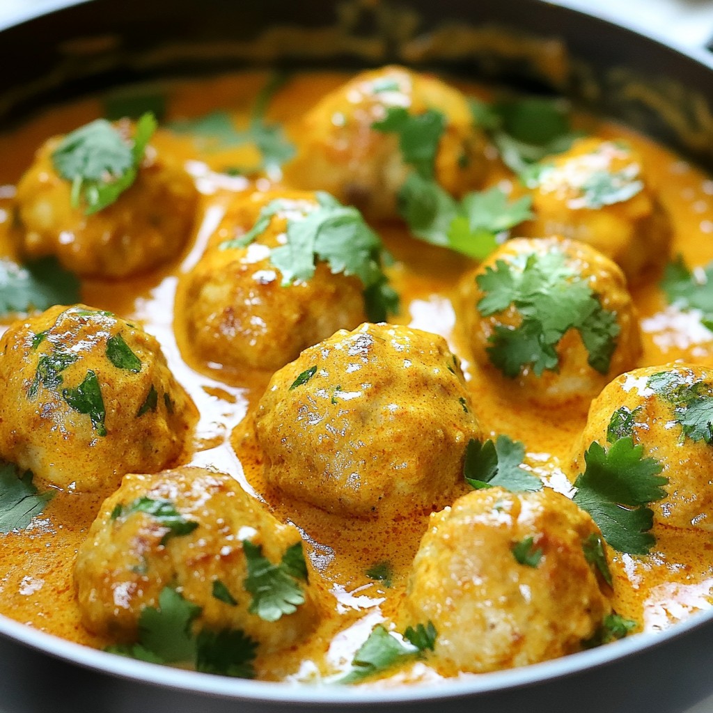 Butter Chicken Meatballs Savory Flavor Explosion