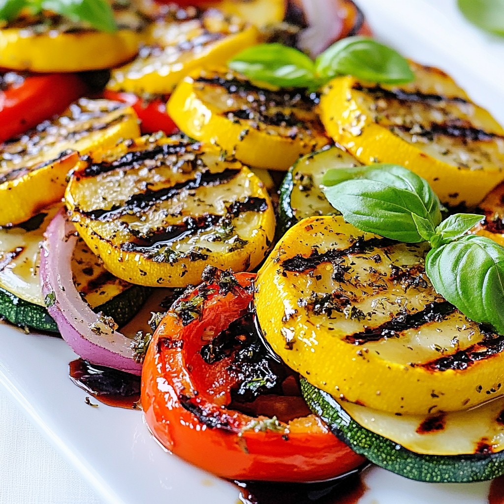 Herb Grilled Zucchini and Squash Medley Delight