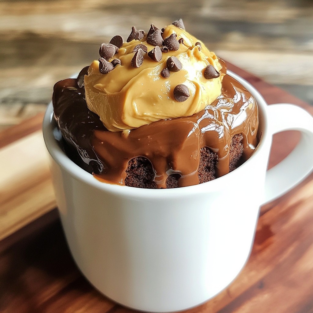 Chocolate Peanut Butter Mug Cake Delightful and Easy