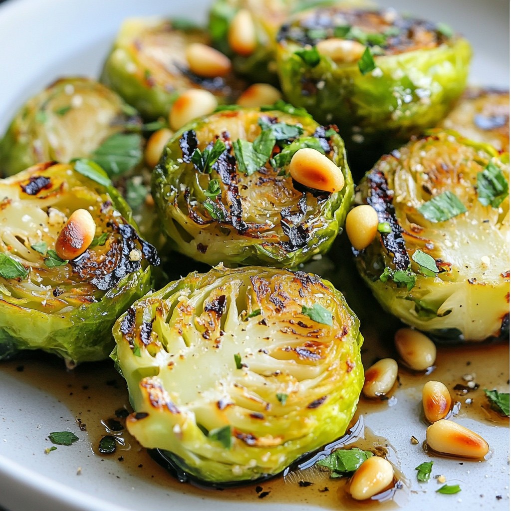 Charred Grilled Balsamic Brussels Sprouts Delight