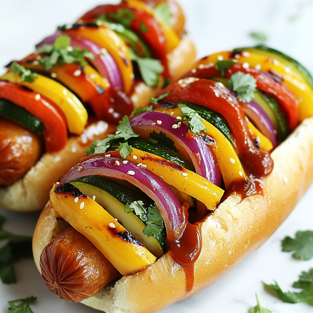 BBQ Grilled Veggie Hot Dogs Easy Summer Delight