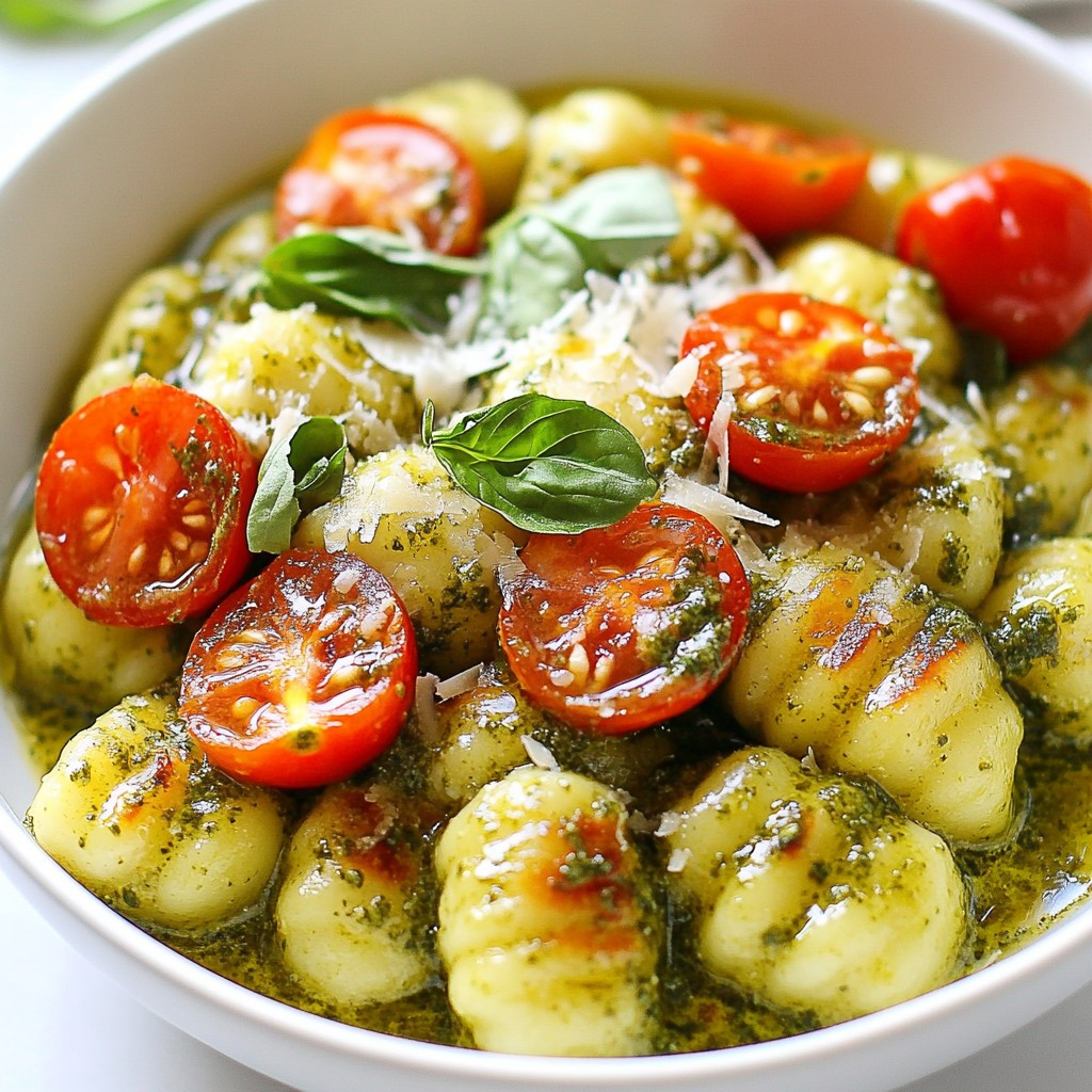 Creamy Pesto Gnocchi Simple and Flavorful Meal