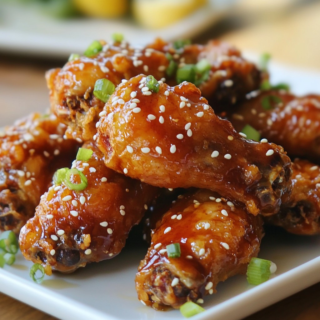 Savory Sesame Teriyaki Chicken Wings Recipe