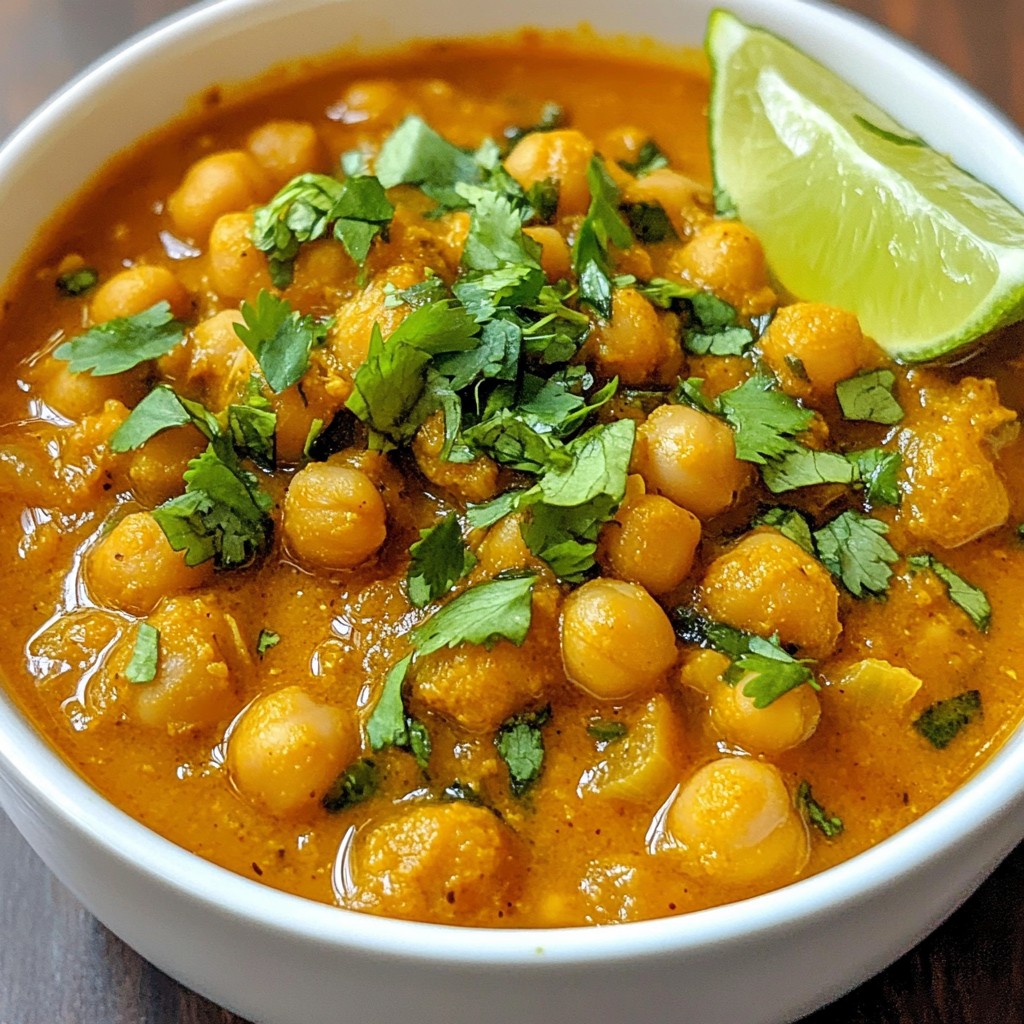Masala Chickpea Curry Flavorful and Simple Recipe