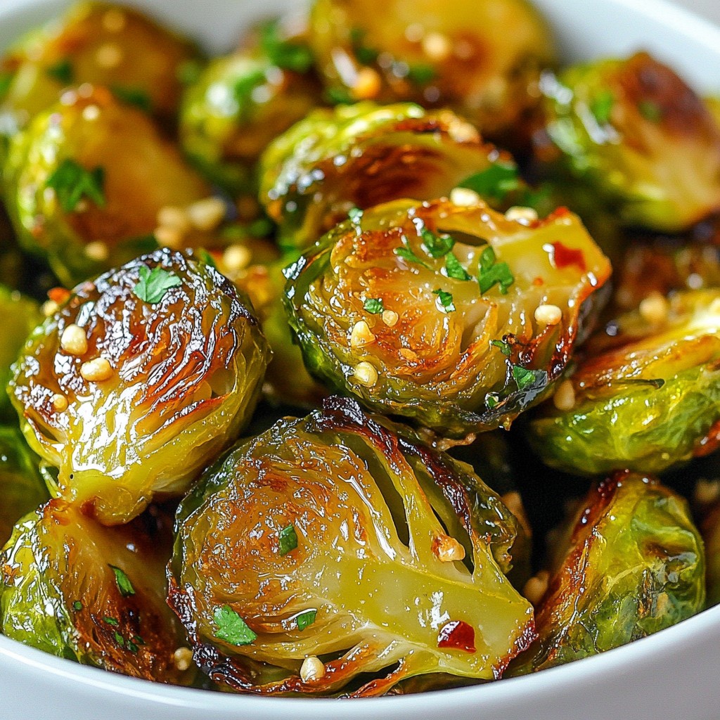 Honey Garlic Brussels Sprouts Savory and Tasty Dish