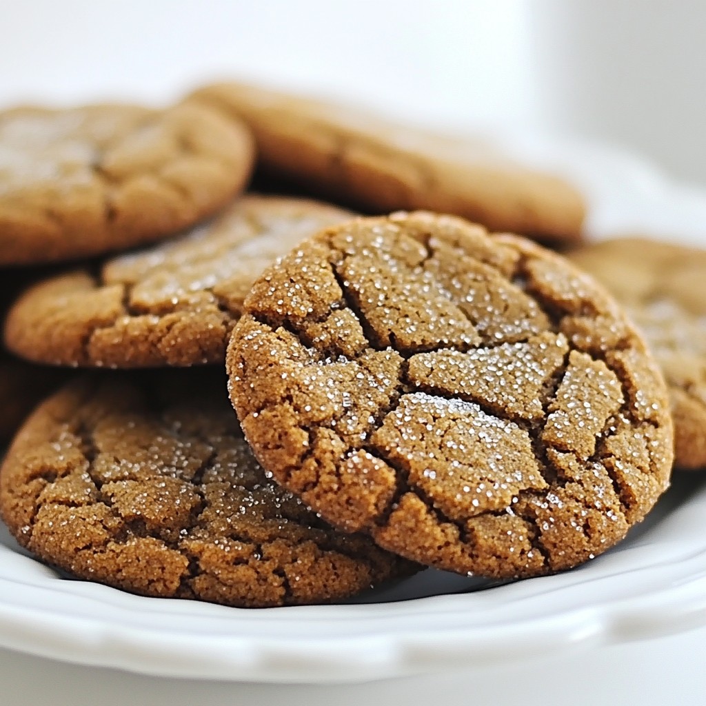 Chewy Ginger Molasses Cookies Simple and Tasty Delight