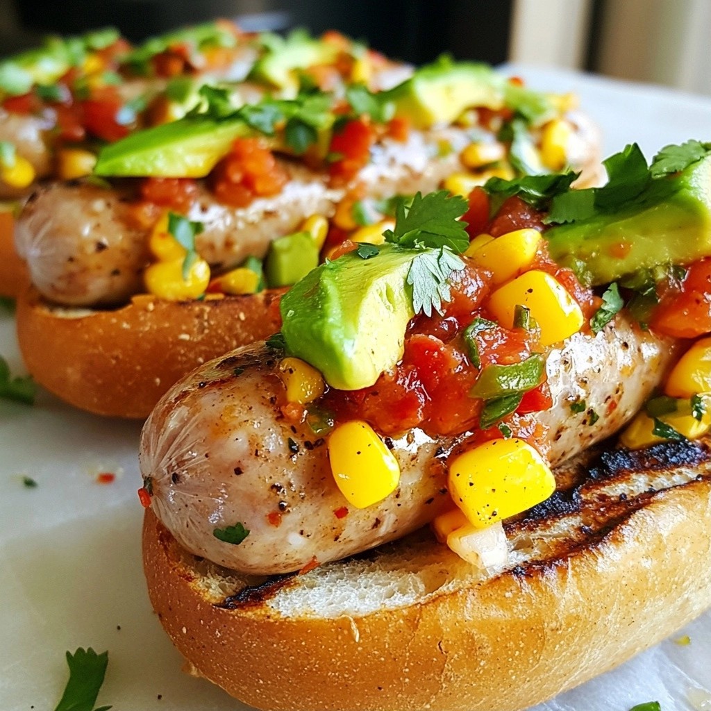 Grilled Pepper Jack Turkey Sausages Flavorful Delight