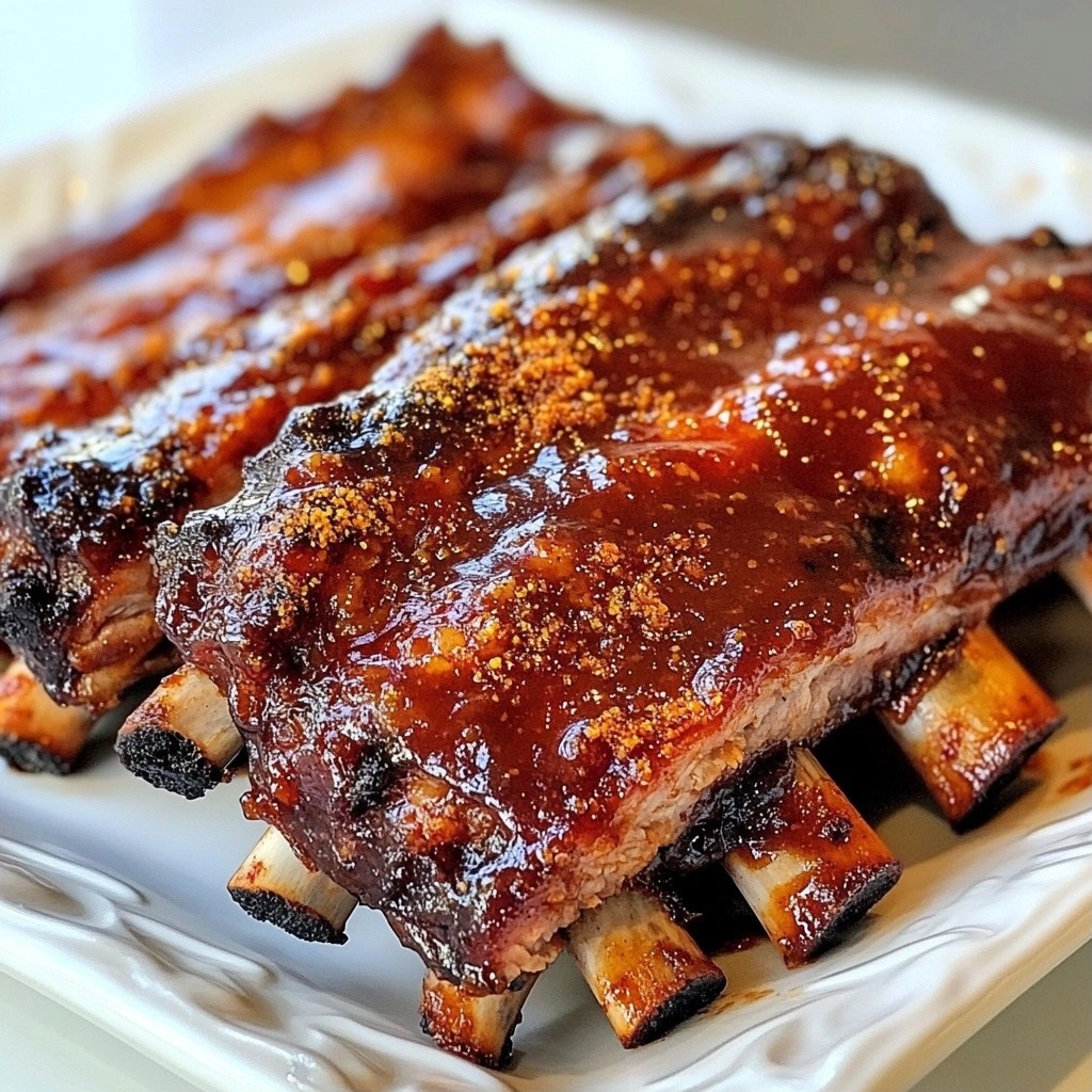 Tender BBQ Smoked Beef Ribs with Spice Rub Delight