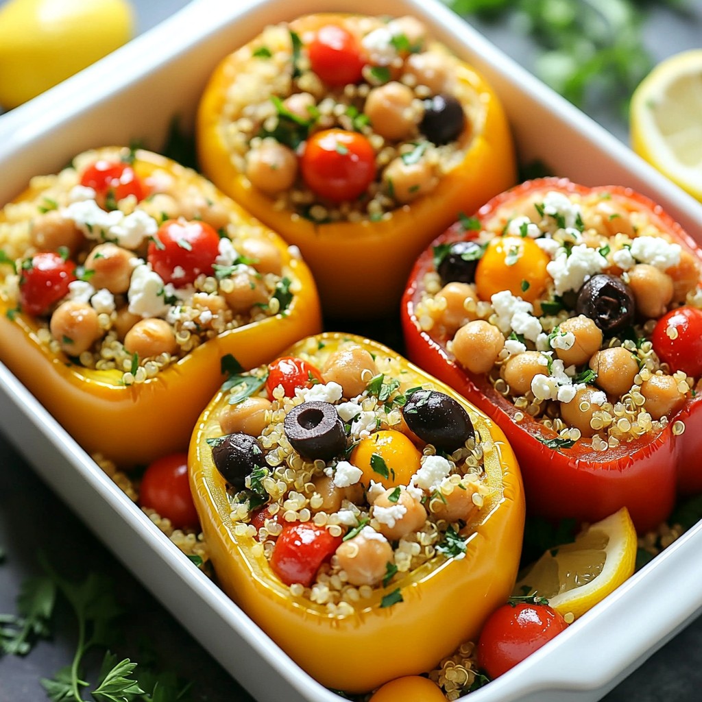 Mediterranean Stuffed Peppers Flavorful and Easy Recipe