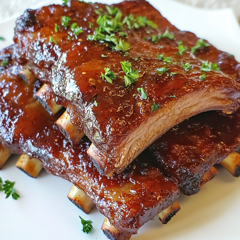 Savory Smoked Beef Ribs with Cranberry Glaze Recipe
