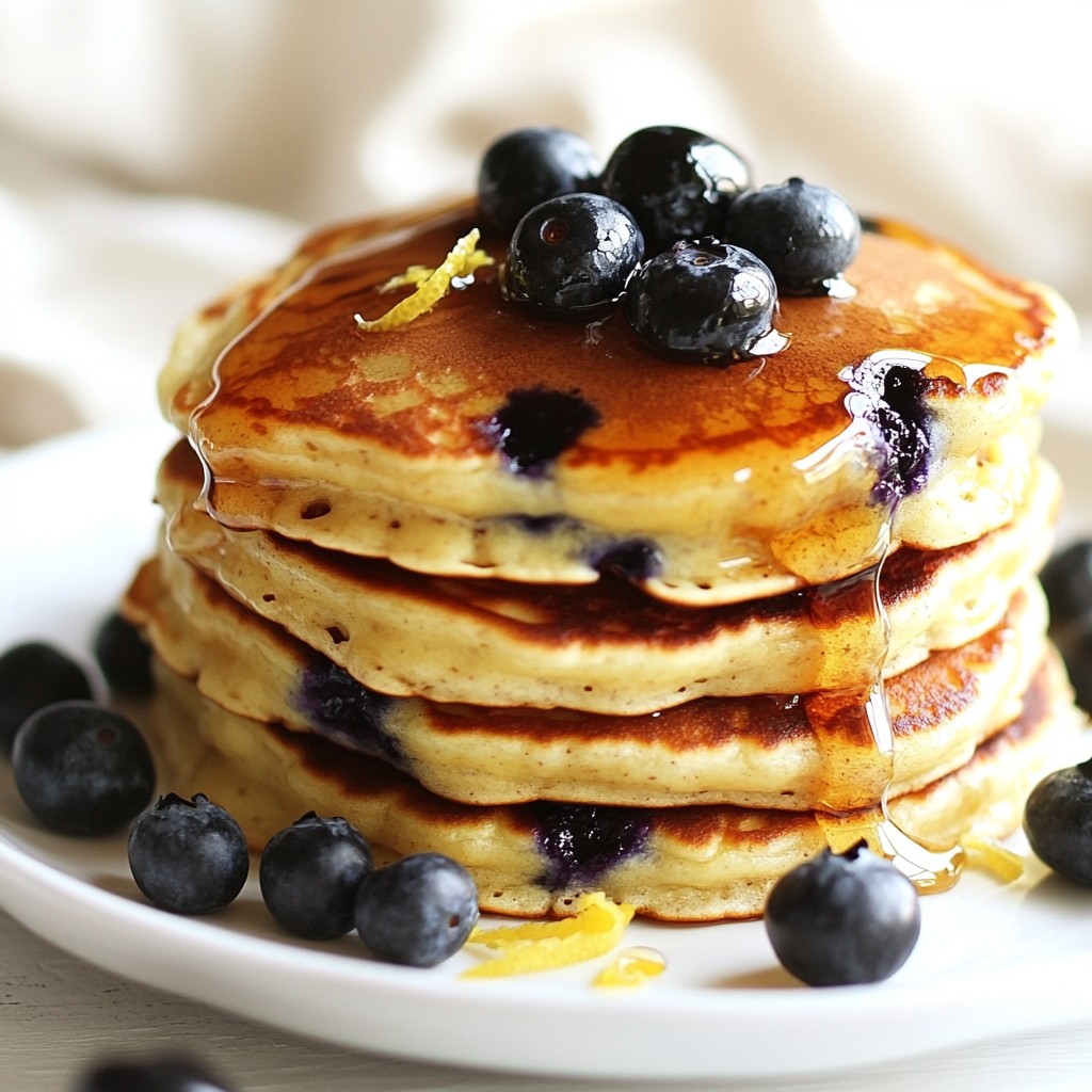 Blueberry Lemon Ricotta Pancakes Heavenly Breakfast Treat