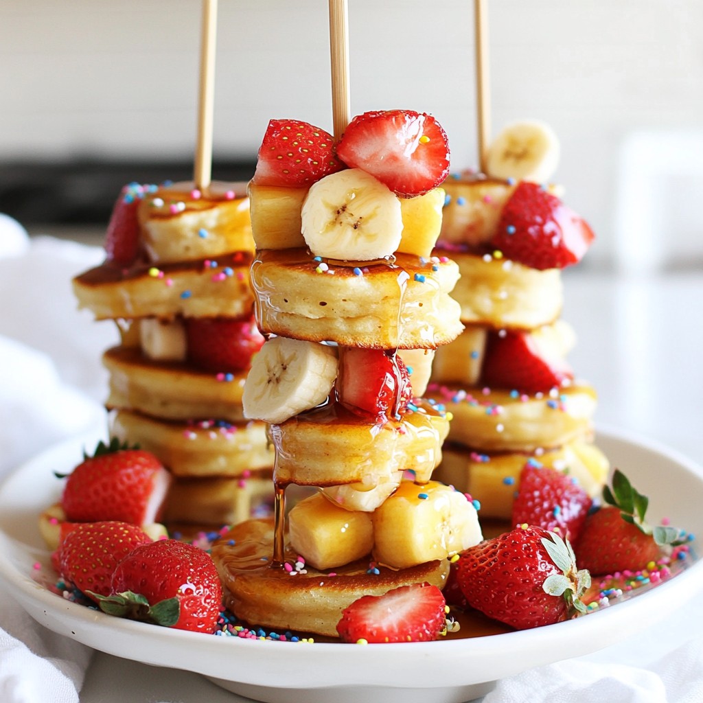 Funfetti Pancake Skewers Delightful Breakfast Treat