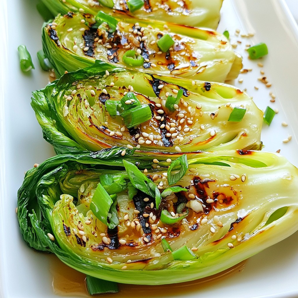 Grilled Sesame Ginger Bok Choy Flavorful and Simple
