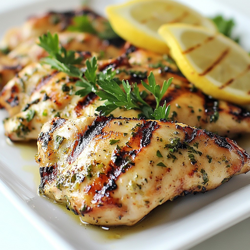 Zesty Lemon Herb Grilled Chicken Flavorful Delight