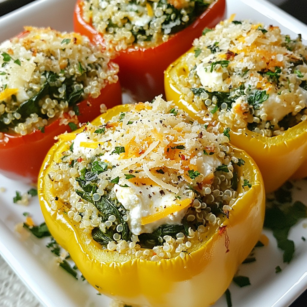 Spinach Feta Stuffed Peppers Flavorful Dinner Delight