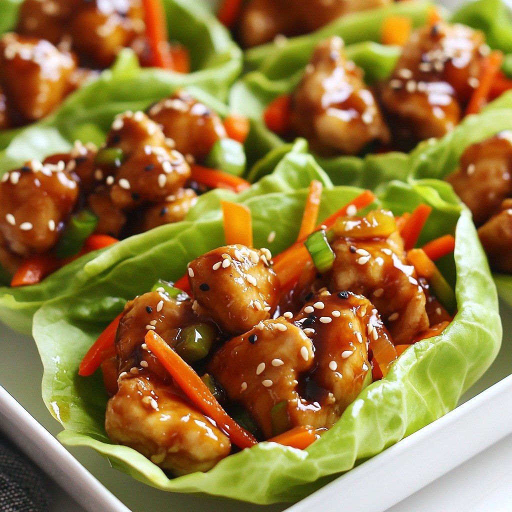 Teriyaki Chicken Lettuce Cups Fresh and Simple Delight