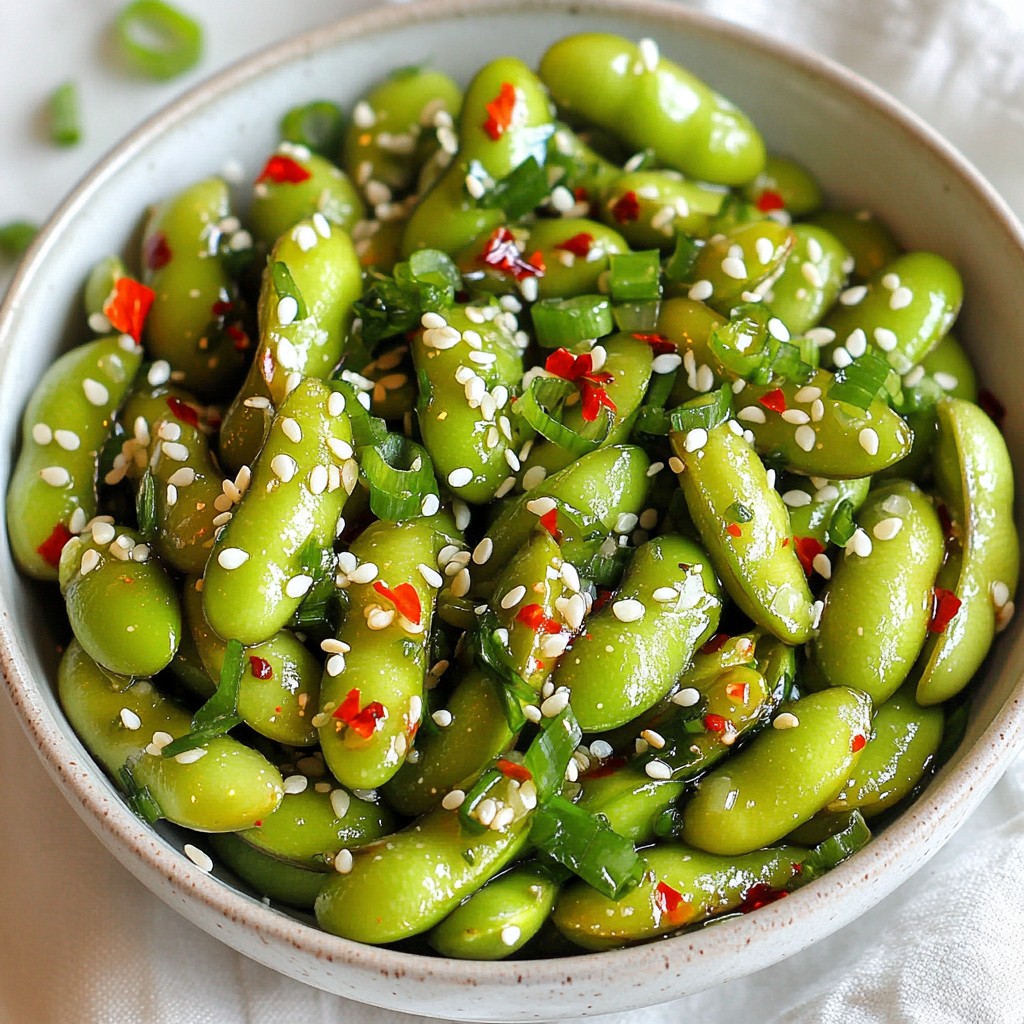 Sweet Chili Garlic Edamame Flavorful Snack Recipe