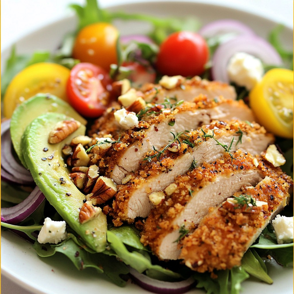 Pecan Crusted Chicken Salad Crunchy and Delicious Dish