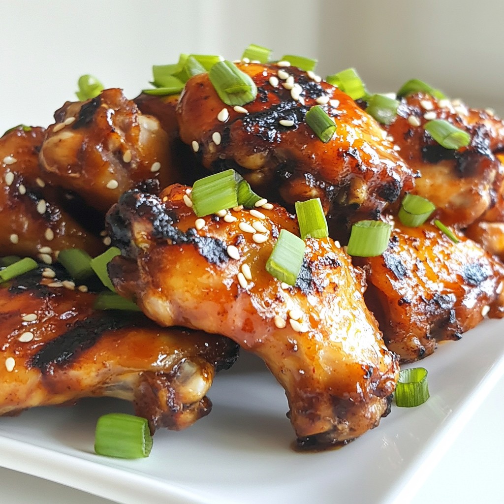 Grilled Honey Sriracha Chicken Wings Bold and Flavorful